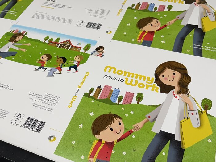 Printed cover sheets from the first print run, still uncut